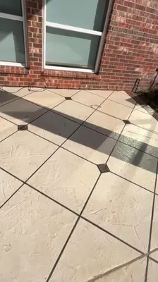 Wood deck con stain