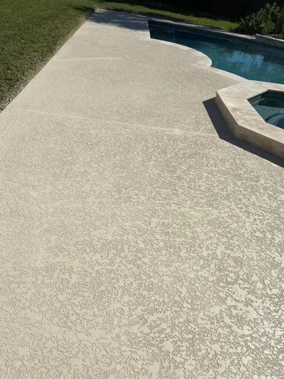 Trabajo de concreto decorativo